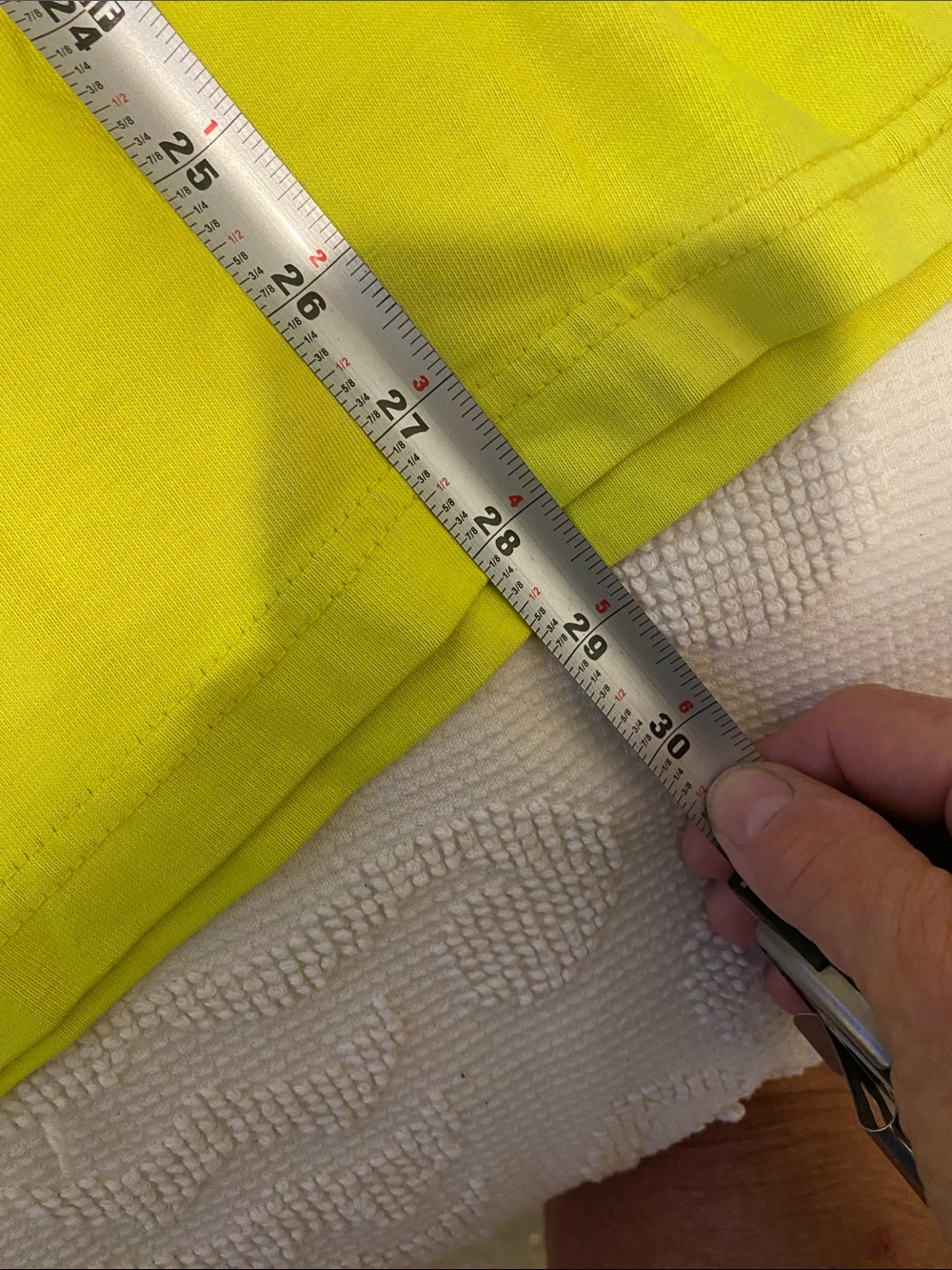 Men's High-Visibility Short Sleeve Safety Tee - Neon Yellow, fire resistant - Picture 5 of 6